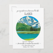 ニューホームムービングアナウンスキャビンロッジレイク 案内ポストカード (正面/裏面)