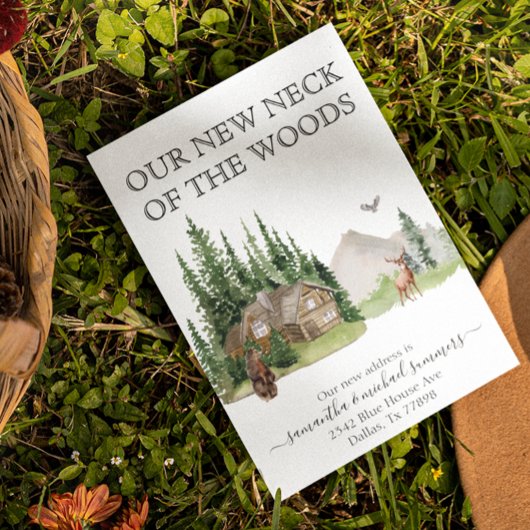 ニューホームムービングアナウンスキャビンロッジ 案内ポストカード