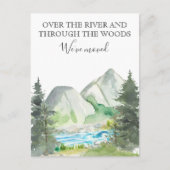 ニューホームムービングアナウンスキャビン川の森 案内ポストカード (正面)