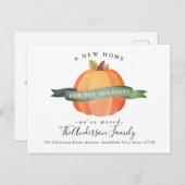 ニューホームムーブトサンクスギビングパンプキンホリデームービング 案内ポストカード (正面/裏面)