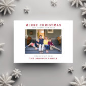 ニューホームメリークリスマスフォトホリデーカード シーズンカード