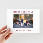 ニューホームメリークリスマスフォトホリデーカード シーズンカード