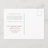 ニューホームメリークリスマスムービングフォトホリデー ポストカード (裏面)