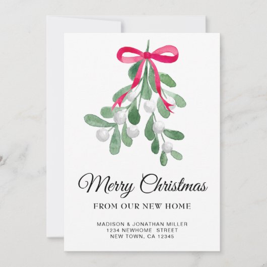 ニューホームメリークリスマスムービング 案内状 (正面)