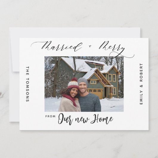 ニューホームメリーホリ結婚したー引越アナウンス シーズンカード (正面)