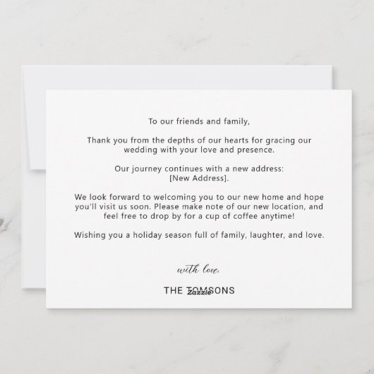 ニューホームメリーホリ結婚したー引越アナウンス シーズンカード (裏面)