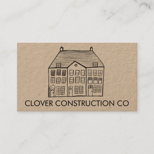 ニューホームモダン建築コントラクタークラフト 名刺 (正面)