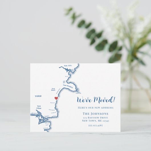 ニューホームヨークメーンマップムービング 案内ポストカード (スタンド正面)