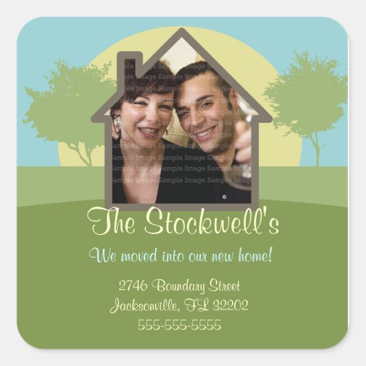 ニューホームライジングサン写真テンプレート発表 スクエアシール (正面)