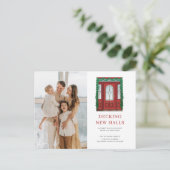 ニューホームレッドクリスマスドア引越し写真 シーズンポストカード (スタンド正面)