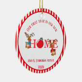 ニューホーム一年目トナカイ セラミックオーナメント (右)