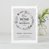 ニューホーム冬素朴リースクリスマス シーズンカード (スタンド正面)