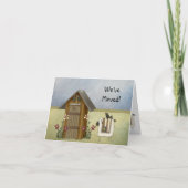 ニューホーム引っ越しましたカントリークロウズアウトハウス 案内状 (正面)