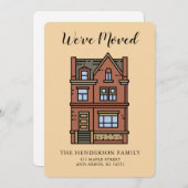 ニューホーム引っ越しましたハウスムービングアナウンスメント 案内状 (正面/裏面)