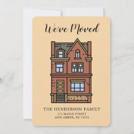 ニューホーム引っ越しましたハウスムービングアナウンスメント 案内状
