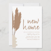 ニューホーム引っ越し祝いパーティーパーティの招待状テンプレート 招待状 (正面)