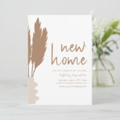 ニューホーム引っ越し祝いパーティーパーティの招待状テンプレート 招待状 (スタンド正面)