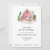 ニューホーム引っ越し祝いパーティーパーティースノーイハウス 招待状 (正面)