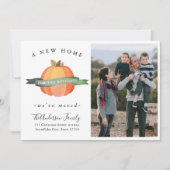 ニューホーム感謝祭かぼちゃの写真ホリデームービング 案内状 (正面)