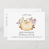 ニューホーム感謝祭かぼちゃムーブドホリデームービング 案内ポストカード (正面/裏面)