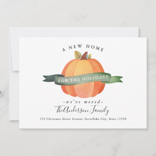 ニューホーム感謝祭かぼちゃムーブドホリデームービング 案内状 (正面)