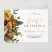 ニューホーム感謝祭の休日の引越し発表 案内ポストカード (正面)