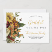 ニューホーム感謝祭の休日の移動 案内状 (正面)