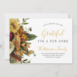 ニューホーム感謝祭の休日の移動 案内状