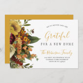 ニューホーム感謝祭の休日の移動 案内状 (正面/裏面)