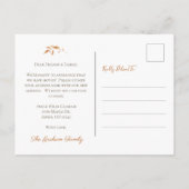 ニューホーム感謝祭の紅葉移動 案内ポストカード (裏面)