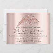 ニューホーム我々は引っ越した家のパーティーエステートローズ 招待状 (正面)