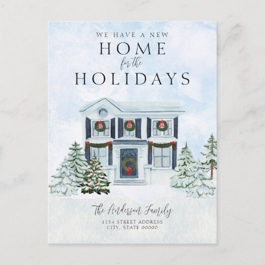 ニューホーム我々移動クリスマスホリデームービング 案内ポストカード (正面)
