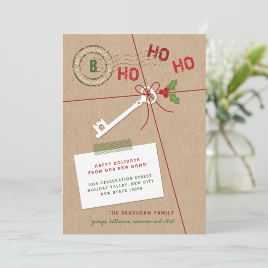 ニューホーム新しい鍵ホリデームービングアナウンスメントカード シーズンカード (スタンド正面)