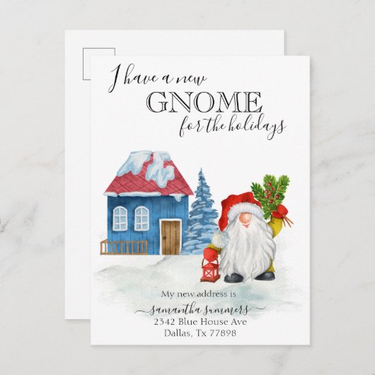 ニューホーム格言ホリデームービングアナウンスメント 案内ポストカード (正面/裏面)