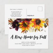 ニューホーム秋シーズンアドレスボホサンフラワームービング 案内ポストカード (正面/裏面)