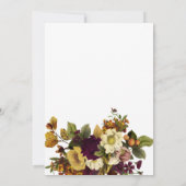 ニューホーム秋モダン秋引っ越し祝いパーティーパーティー 招待状 (裏面)