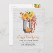 ニューホーム移動感謝祭フローラカボチャ移動 シーズンポストカード (正面/裏面)