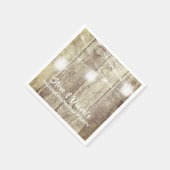 ニューホーム素朴ウッドカスタム引っ越し祝いパーティーパーティー スタンダードカクテルナプキン (角)