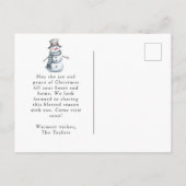 ニューホーム – ハッピーホリデーズクリスマスドアムービング 案内ポストカード (裏面)