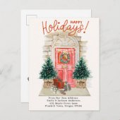 ニューホーム – ホリデーズクリスマスドアムービングア 案内ポストカード (正面/裏面)