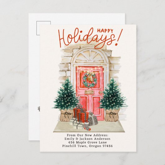 ニューホーム – ホリデーズクリスマスドアムービングア 案内ポストカード (正面/裏面)