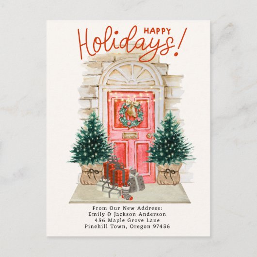 ニューホーム – ホリデーズクリスマスドアムービングア 案内ポストカード (正面)