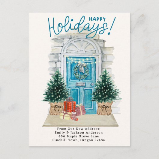 ニューホーム – ホリデーズクリスマスドアムービングア 案内ポストカード (正面)