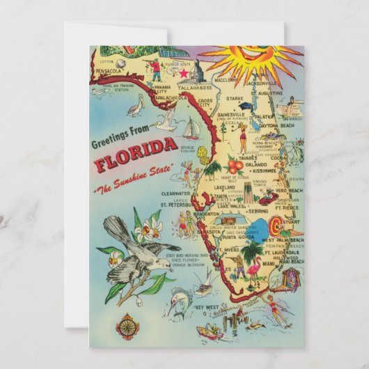 ニューホーム – Moving Florida Announcement Card 招待状 (正面)