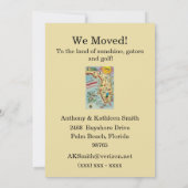 ニューホーム – Moving Florida Announcement Card 招待状 (裏面)