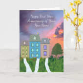 ニューホーム！st Year Anniversary Card カード (黄色い花)