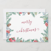 ニューホームfor the holidays冬の葉が動く 案内状 (裏面)