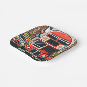 ニューボーイかわいい女の子ツアーシティパーティーバス1st誕生日 ペーパープレート (傾斜あり)