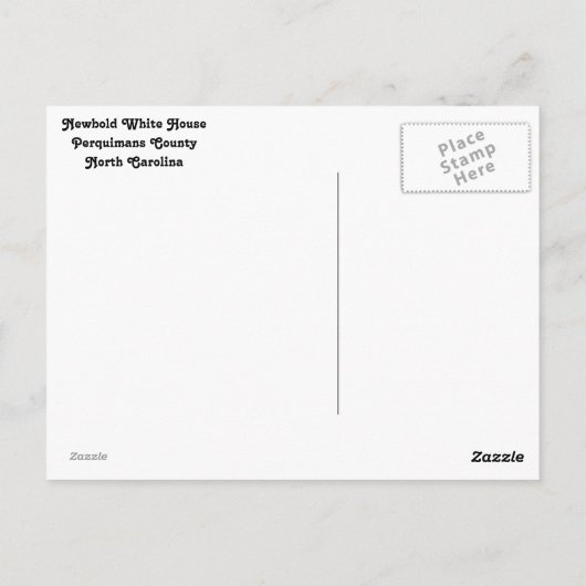 ニューボールドホワイトハウスポストカード ポストカード (裏面)