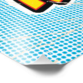 ニューポップ・アートのヨ図解入りの、写真付きのークの地図 フォトプリント (角)